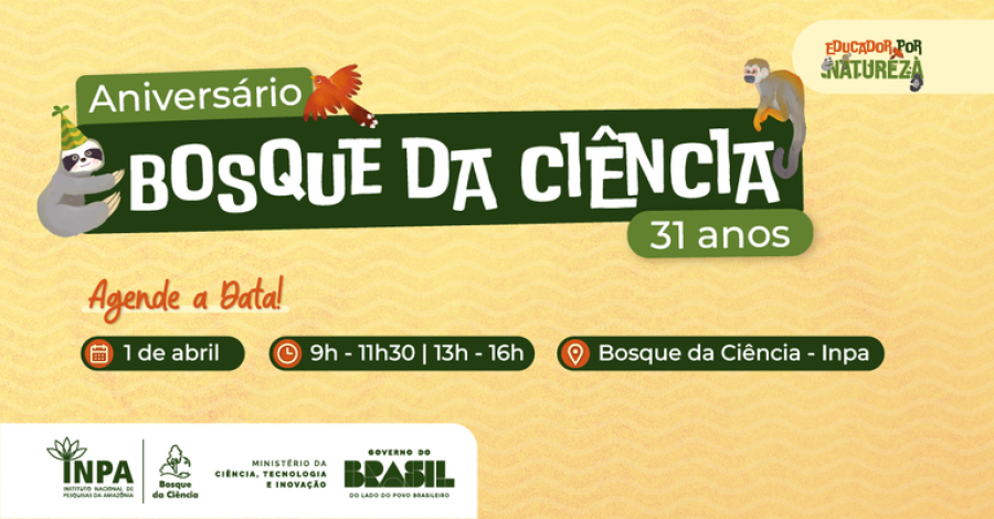 Bosque da Ciência do Inpa celebra 31 anos com exposições e homenagens
