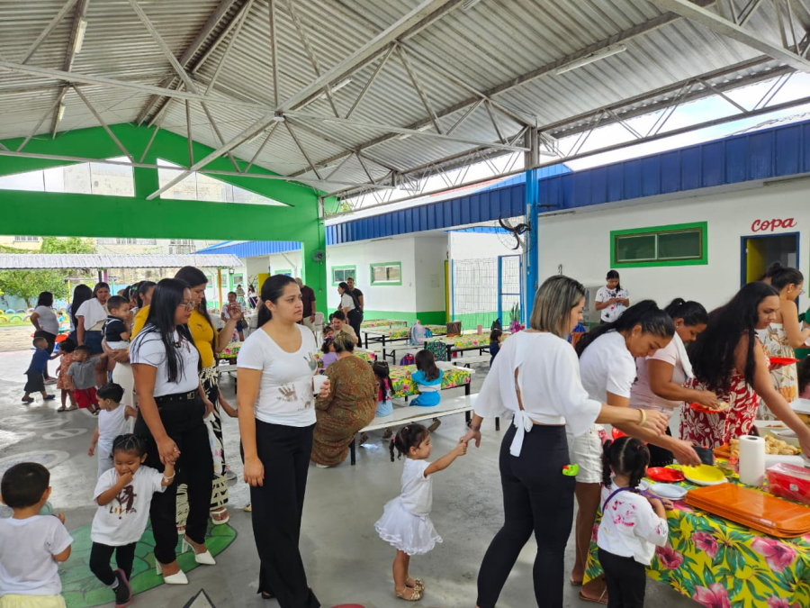 Creche municipal promove manhã de afeto e integração entre famílias e crianças em Manaus