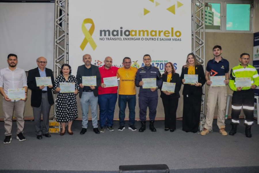 Detran Amazonas encerra campanha Maio Amarelo 2026 reforçando a importância de salvar vidas