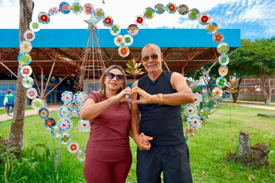 Centro de Convivência vira cenário de romance que celebra oito meses no Dia dos Namorados